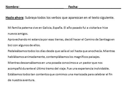 Nombre: _________________________ Fecha: ________________________