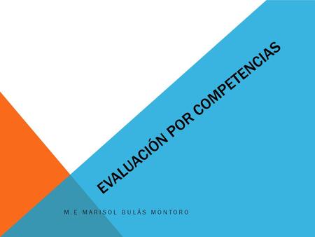Evaluación por competencias