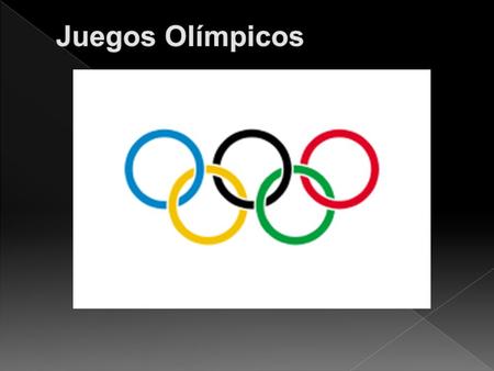  Los Juegos Olímpicos, u Olimpíadas, son eventos deportivos multidisciplinarios en los que participan atletas de diversas partes del mundo, en la antigua.