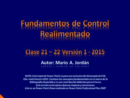 Fundamentos de Control