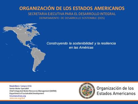 The Organization of American States (OAS) is the oldest public international organization in the world. OAS evolved from the Commercial Bureau of American.