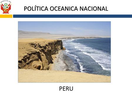 POLÍTICA OCEANICA NACIONAL