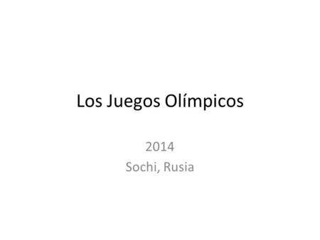 Los Juegos Olímpicos 2014 Sochi, Rusia. Necesitas una ENTRADA para los eventos que quieres ver.