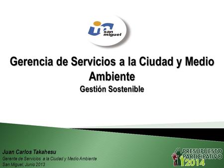 Gerencia de Servicios a la Ciudad y Medio Ambiente