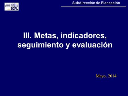 Subdirección de Planeación