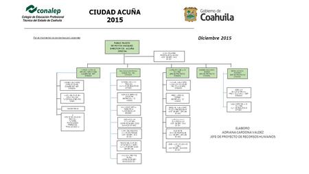 CIUDAD ACUÑA 2015 Diciembre 2015 ELABORO ADRIANA CARDONA VALDEZ