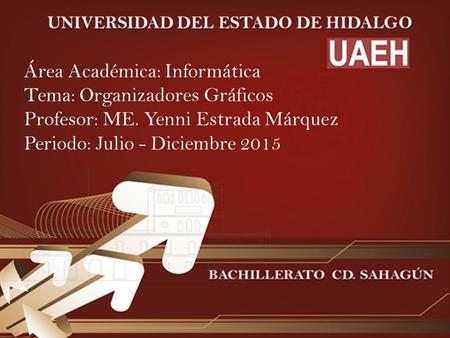 Área Académica: Informática Tema: Organizadores Gráficos Profesor: ME