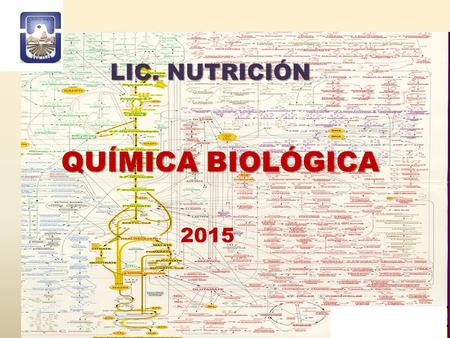 LIC. NUTRICIÓN QUÍMICA BIOLÓGICA 2015.