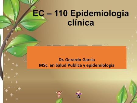 EC – 110 Epidemiologia clínica