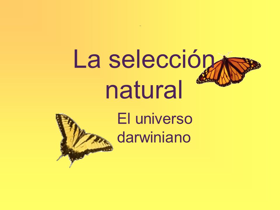 Título La selección natural El universo darwiniano. - ppt video online  descargar
