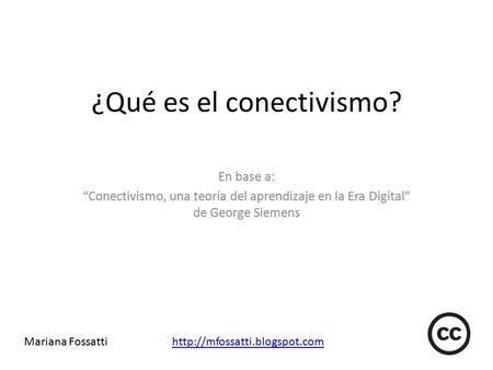 ¿Qué es el conectivismo?