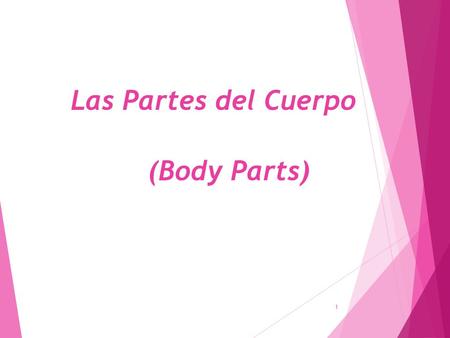 Las Partes del Cuerpo (Body Parts)