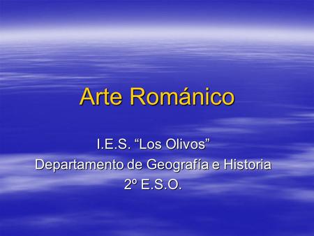 I.E.S. “Los Olivos” Departamento de Geografía e Historia 2º E.S.O.