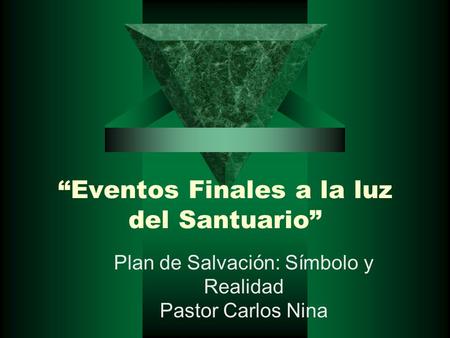 “Eventos Finales a la luz del Santuario”