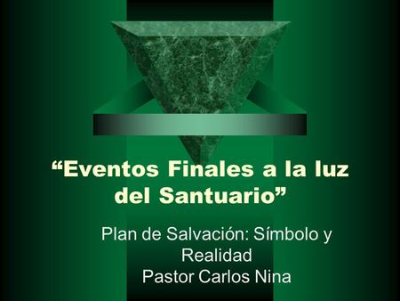 “Eventos Finales a la luz del Santuario”