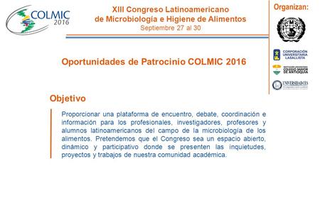 XIII Congreso Latinoamericano de Microbiología e Higiene de Alimentos