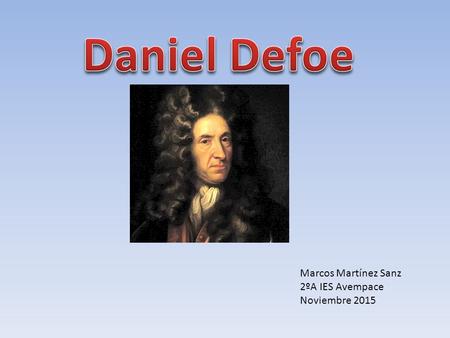 Marcos Martínez Sanz 2ºA IES Avempace Noviembre 2015.