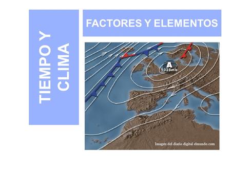 TIEMPO Y CLIMA FACTORES Y ELEMENTOS