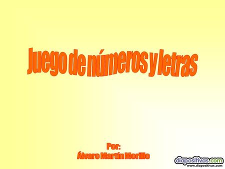 -Este es un complejo juego de números y letras cuyo objetivo es adivinar lo que piensas. -Ante todo no se adelante cuando no este seguro de haberlo realizado.