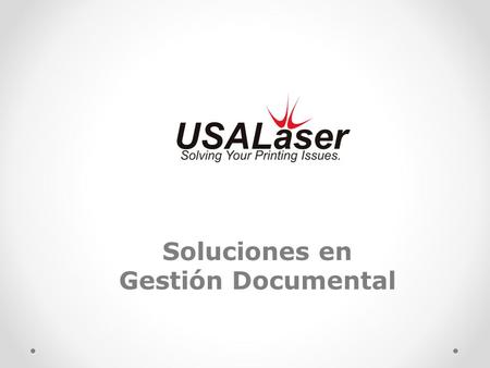 Soluciones en Gestión Documental.