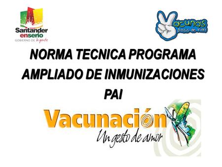 NORMA TECNICA PROGRAMA AMPLIADO DE INMUNIZACIONES