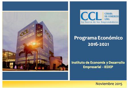 Instituto de Economía y Desarrollo Empresarial - IEDEP