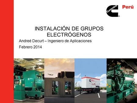 INSTALACIÓN DE GRUPOS ELECTRÓGENOS