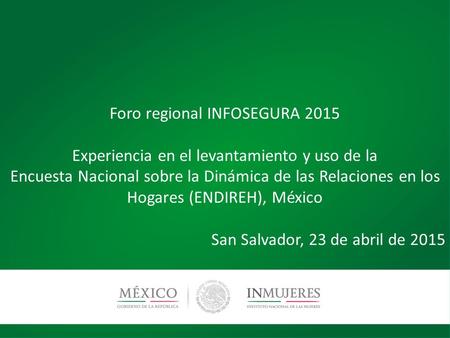Foro regional INFOSEGURA 2015