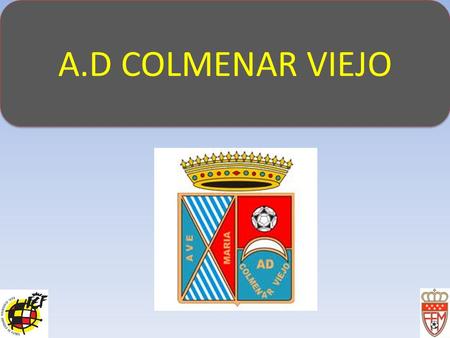A.D COLMENAR VIEJO. ÍNDICE 2.ESTADÍSTICAS 3.PLANTILLA 4.ESTRATEGIA OFENSIVA DEFENSIVA CLASIFICACIÓN ÚLTIMOS PARTIDOS CARACTERÍSTICAS PARTIDOS EN CASA.