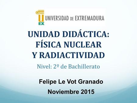 Nivel: 2º de Bachillerato