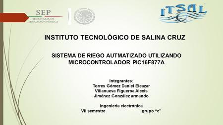 INSTITUTO TECNOLÓGICO DE SALINA CRUZ