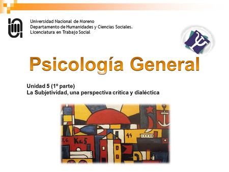 Psicología General Unidad 5 (1º parte)