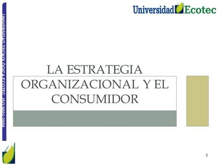LA ESTRATEGIA ORGANIZACIONAL Y EL CONSUMIDOR