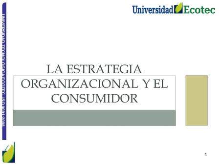 LA ESTRATEGIA ORGANIZACIONAL Y EL CONSUMIDOR