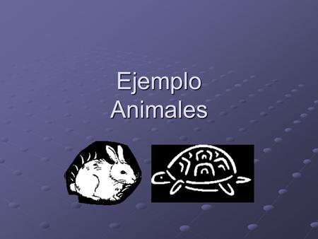 Ejemplo Animales. Clase 1 Animal miVelocidad: int miNombre: String Animal(int vel, String nom) saluda (): void.