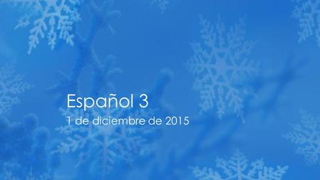 1 de diciembre de 2015 Español 3. ›Escribe una lista de tipos de música que te gusta mucho y por qué te gusta esa eventos música. ›Necesita 3 tipos de.