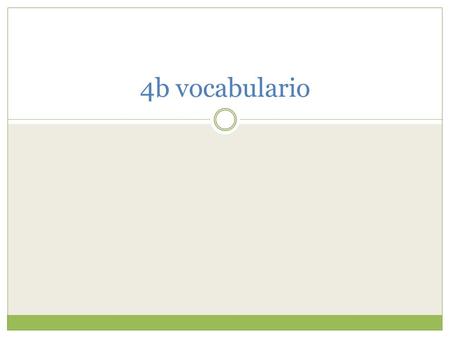 4b vocabulario.