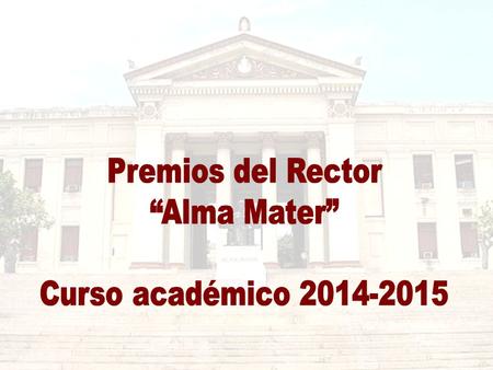 PREMIOS INDIVIDUALES PROFESORES INTEGRALES 1. Patricia Pérez Ramos. IFAL 2. Lizette Morejón Alonso. BIOMAT 3. José Manuel Mateo Rodríguez. Fac. Geografía.