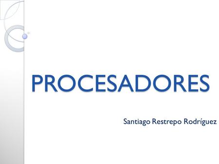 Santiago Restrepo Rodríguez