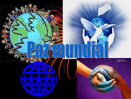 Mi concepto de paz mundial En mi humilde opinión como habitante de este mundo la paz mundial es una utopia osea un horizonte, te acercas dos pasos y ella.