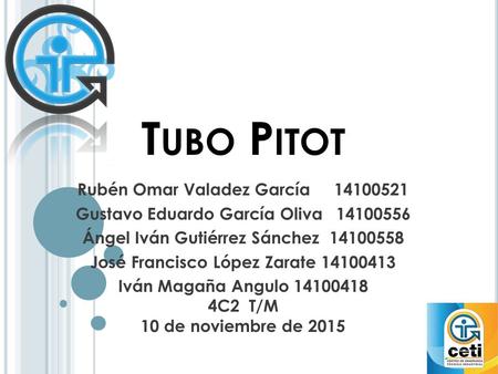 Tubo Pitot Rubén Omar Valadez García