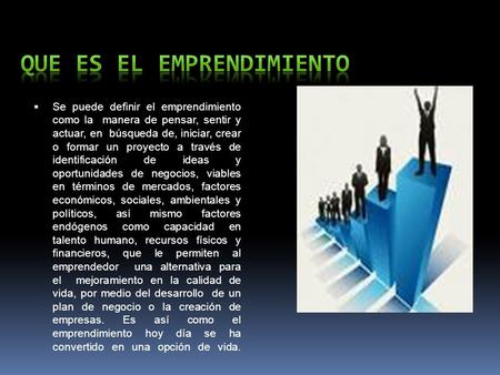 Que es el emprendimiento