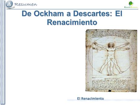 De Ockham a Descartes: El Renacimiento