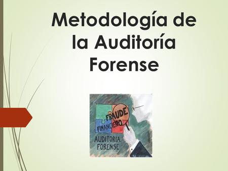Metodología de la Auditoría Forense