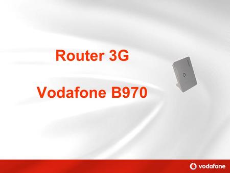 Router 3G Vodafone B970.