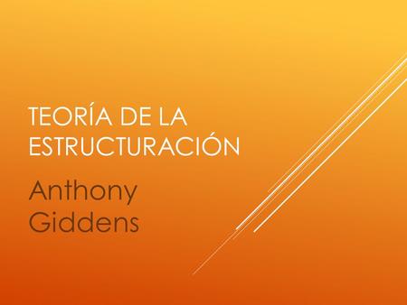 Teoría de la Estructuración