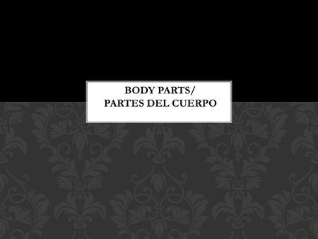 Show me.  Enseñeme Tell Me.  Digame Point to it!  Señale/ Muestre IMPORTANT PHRASES TO KNOW WHEN DISCUSSING ANATOMY.