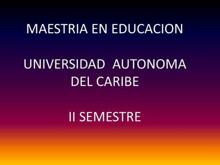 UNIVERSIDAD AUTONOMA DEL CARIBE
