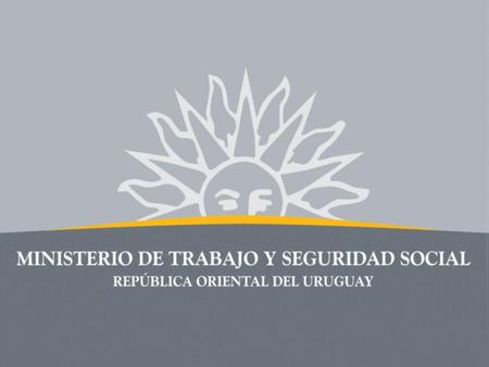 “TRABAJO DOMÉSTICO E IMPACTO DE LAS POLÍTICAS PÚBLICAS EN URUGUAY” OBSERVATORIO DE MERCADO DE TRABAJO EVALUACION Y SEGUIMIENTO Marzo, 2011.