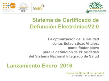 Sistema de Certificado de Defunción ElectrónicoV2
